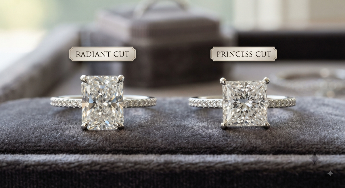 Radiant Cut vs Princess Cut Diamond: 9 Things to Consider Before You Buy