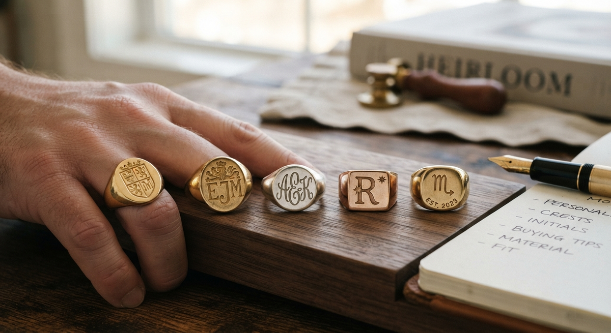 Engraved Signet Rings: 11 Personalization Ideas & Buying Tips