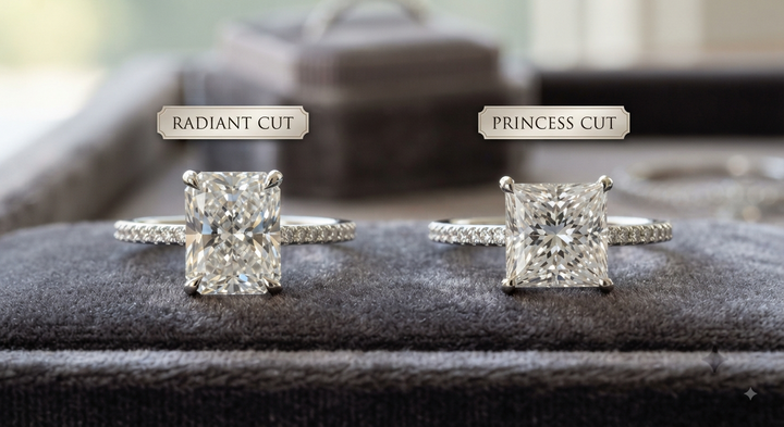 Radiant Cut vs Princess Cut Diamond: 9 Things to Consider Before You Buy