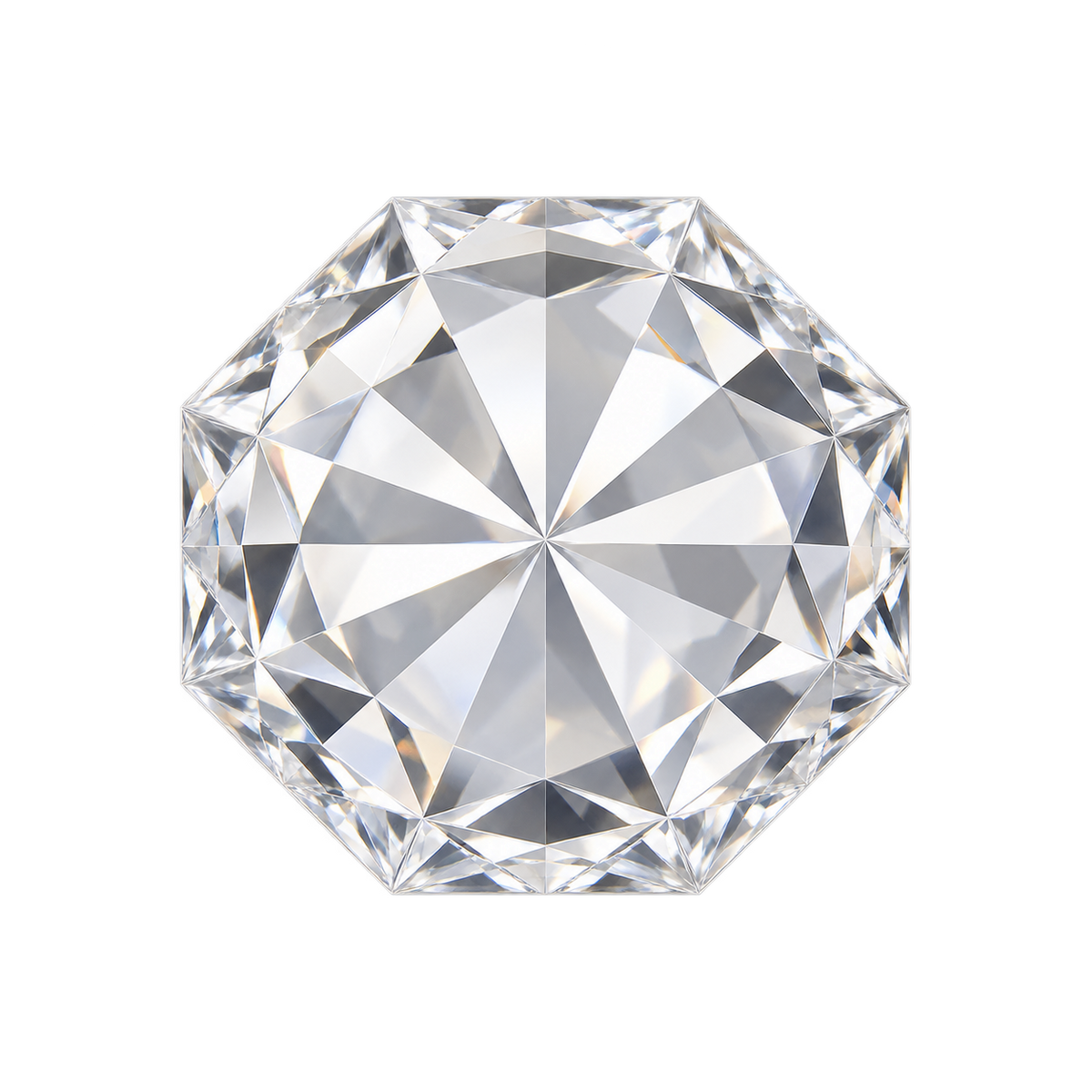 Octagonal rose-cut diamond