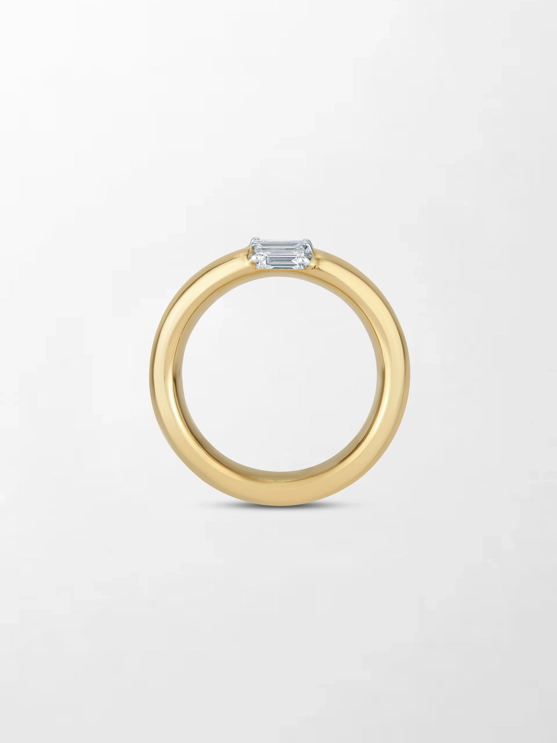 Lab Grown Diamond Baguette Ring in 14K Gold – Modern Elegant Diamond Band