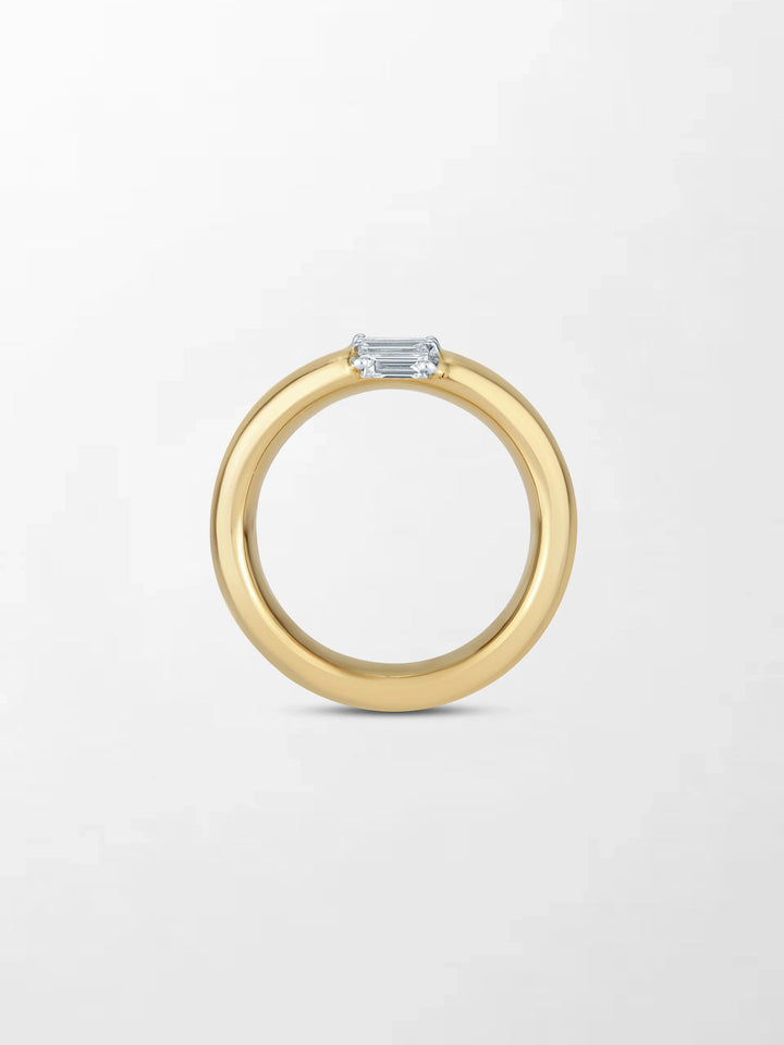 Lab Grown Diamond Baguette Ring in 14K Gold – Modern Elegant Diamond Band