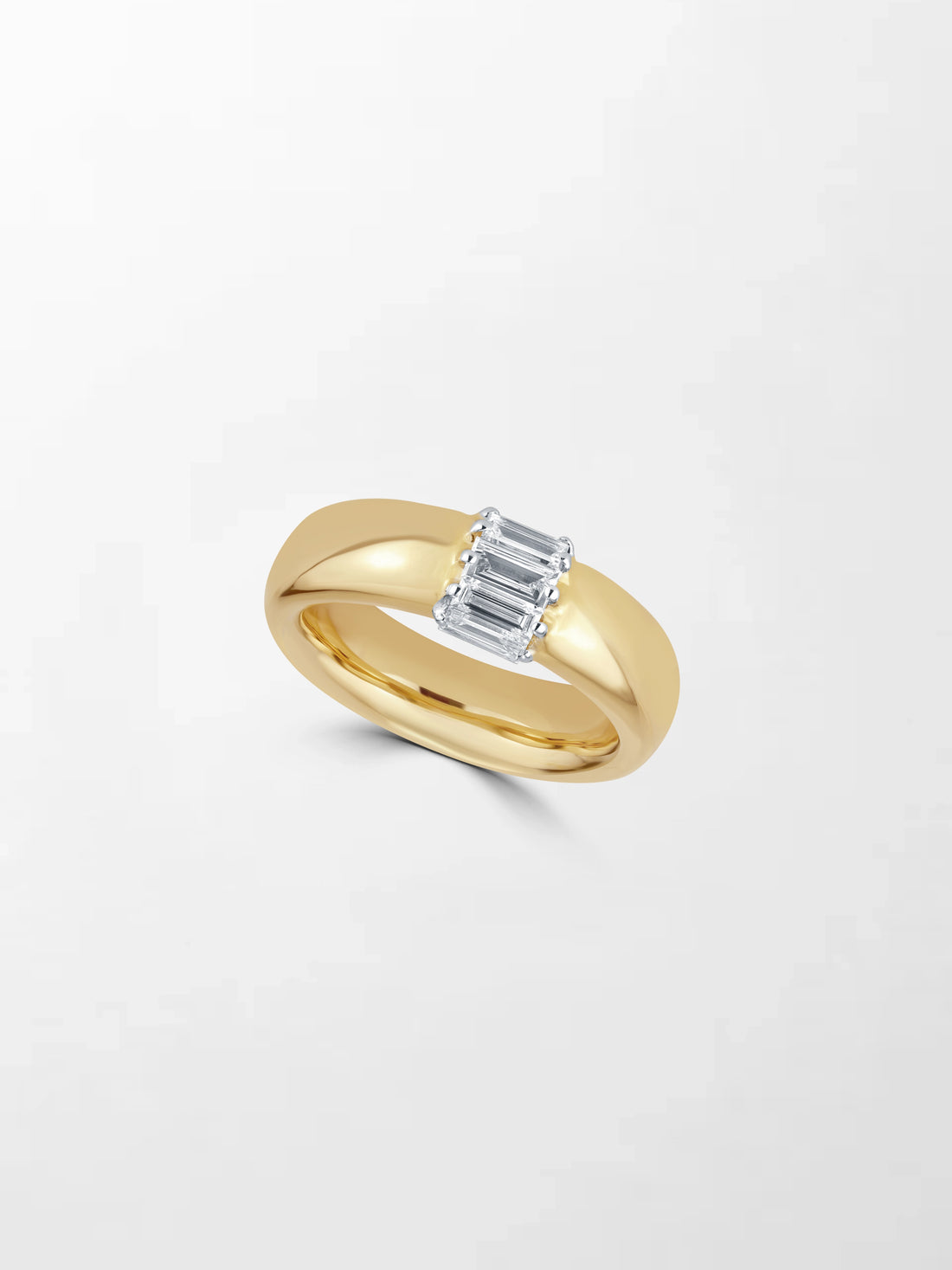 Lab Grown Diamond Baguette Ring in 14K Gold – Modern Elegant Diamond Band