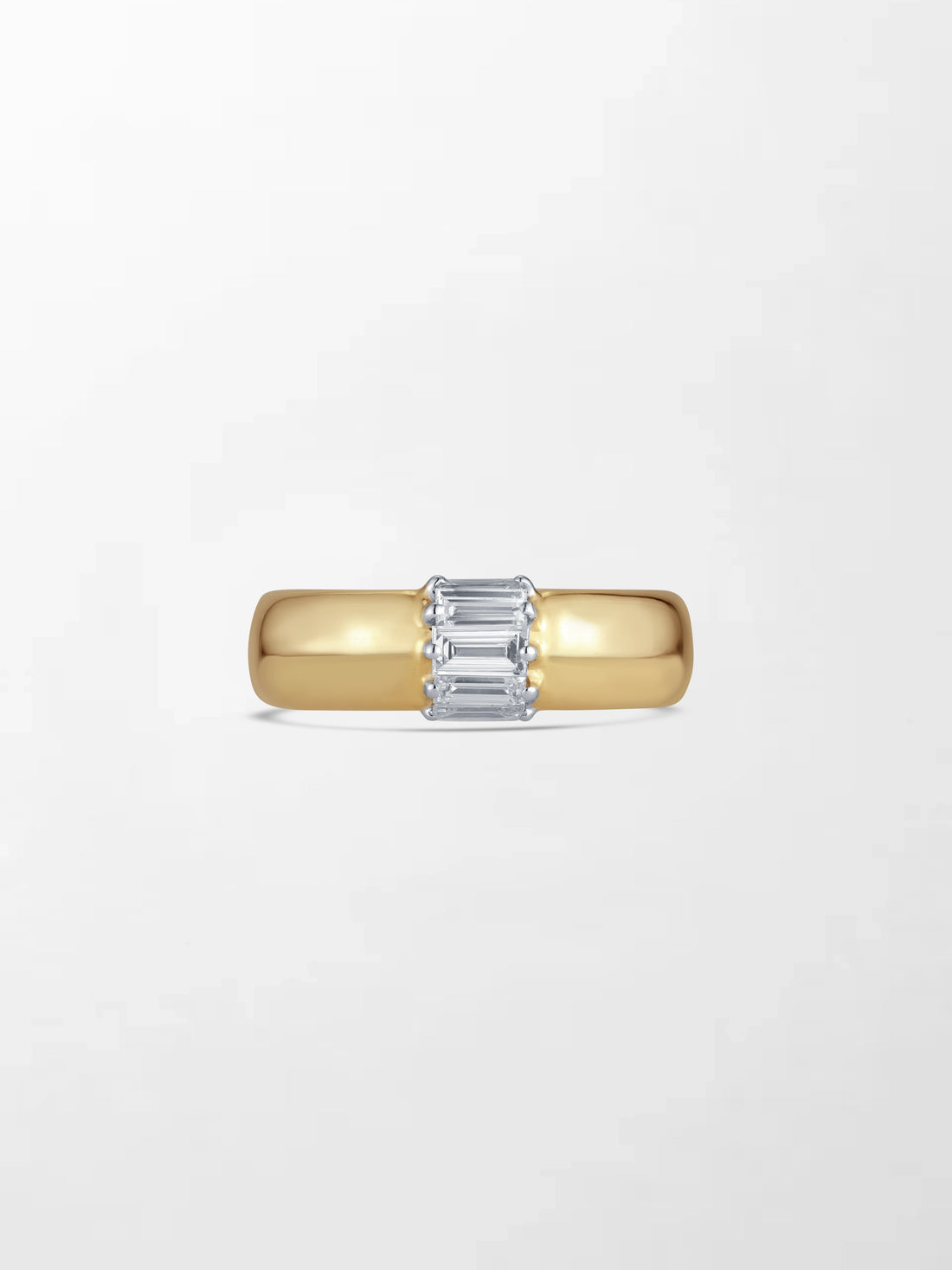 Lab Grown Diamond Baguette Ring in 14K Gold – Modern Elegant Diamond Band