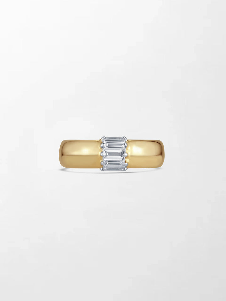 Lab Grown Diamond Baguette Ring in 14K Gold – Modern Elegant Diamond Band