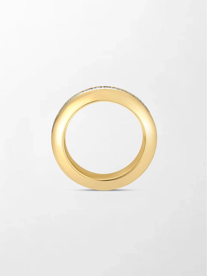 Lab Grown Diamond Band Ring in Yellow Gold | Diamond Wedding & Anniversary Ring