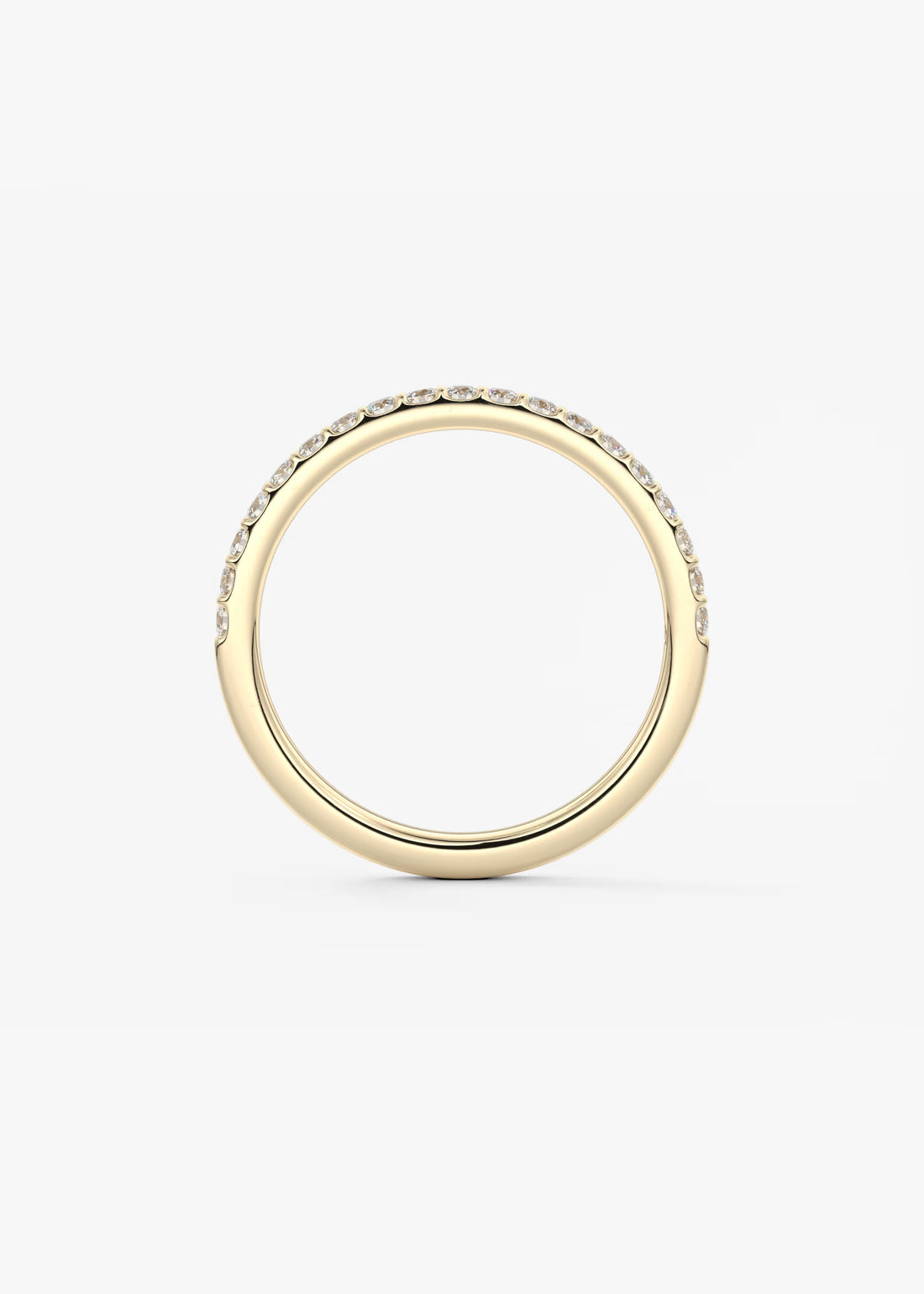 Elegant 14K Gold Diamond Eternity Ring – Round Cut Diamond Band for Women