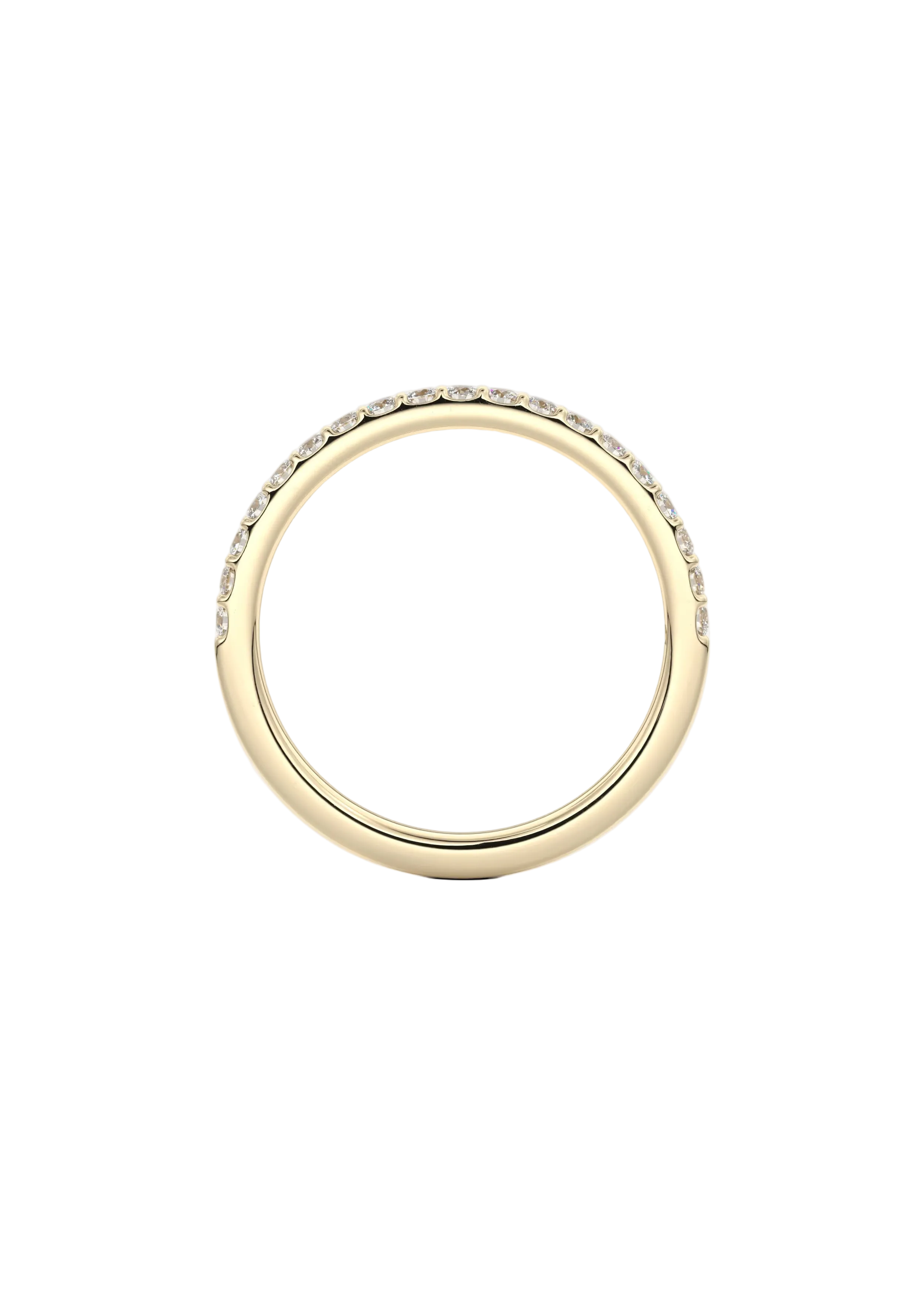 Elegant 14K Gold Diamond Eternity Ring – Round Cut Diamond Band for Women