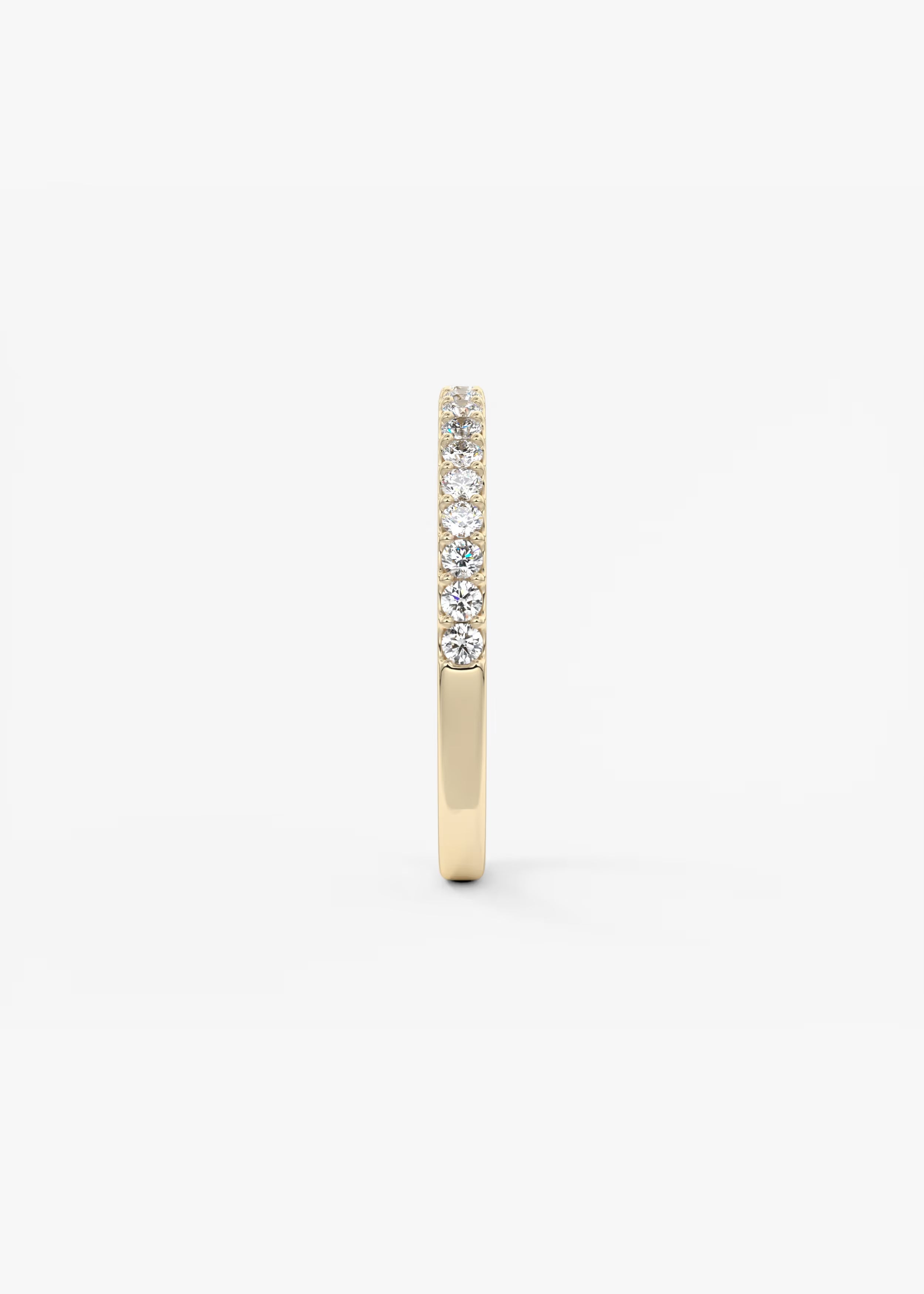 Elegant 14K Gold Diamond Eternity Ring – Round Cut Diamond Band for Women