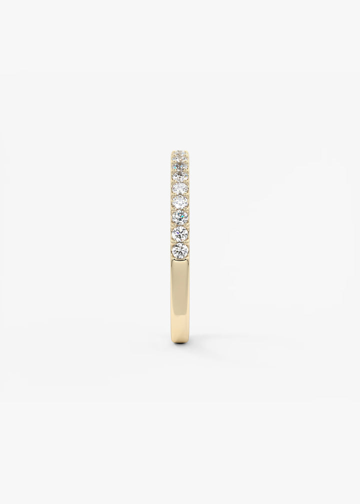 Elegant 14K Gold Diamond Eternity Ring – Round Cut Diamond Band for Women