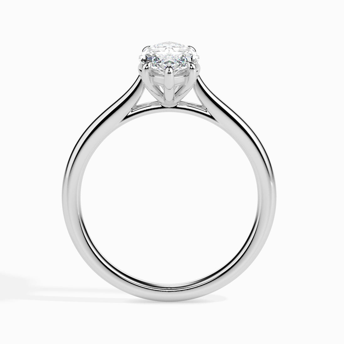 Marquise-Cut Lab-Grown Diamond Solitaire Engagement Ring