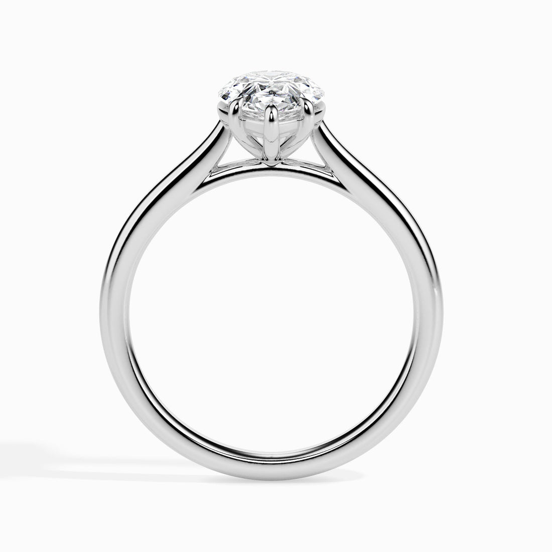 Elegant Pear Cut Lab Grown Diamond Ring for Women – Classic Solitaire Engagement Ring