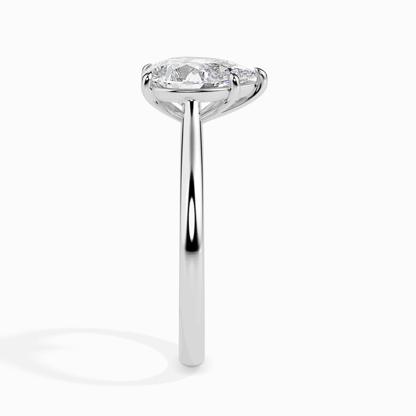Elegant Pear Cut Lab Grown Diamond Ring for Women – Classic Solitaire Engagement Ring