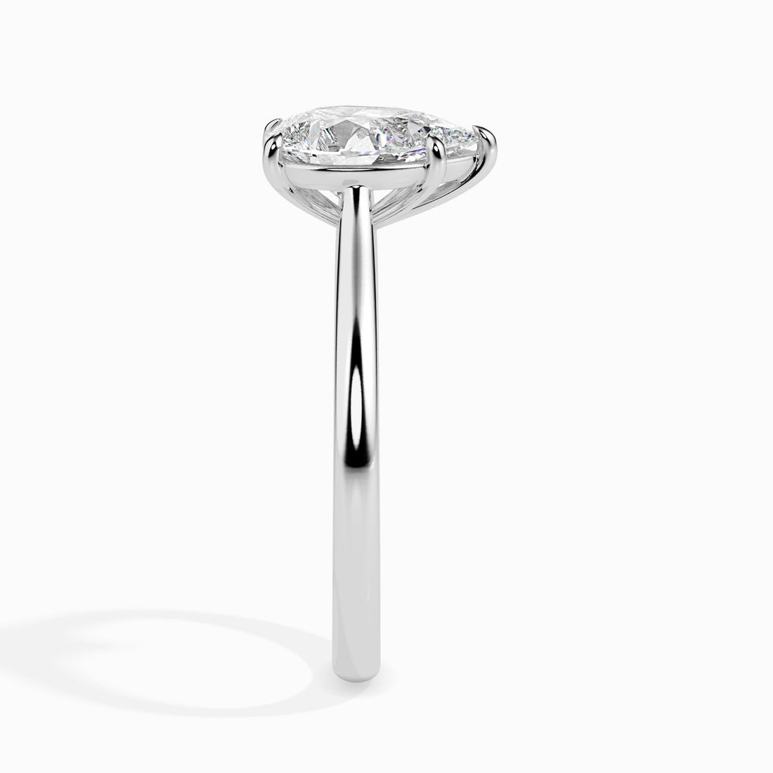 Elegant Pear Cut Lab Grown Diamond Ring for Women – Classic Solitaire Engagement Ring