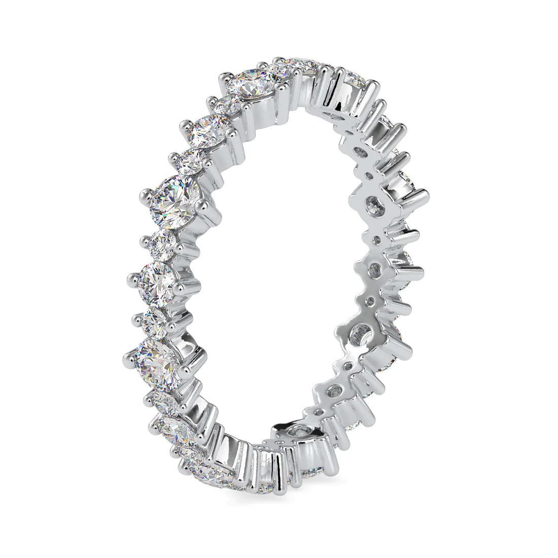 Round Brilliant Diamond Eternity Band Ring in 14K Gold | Wedding & Anniversary Ring