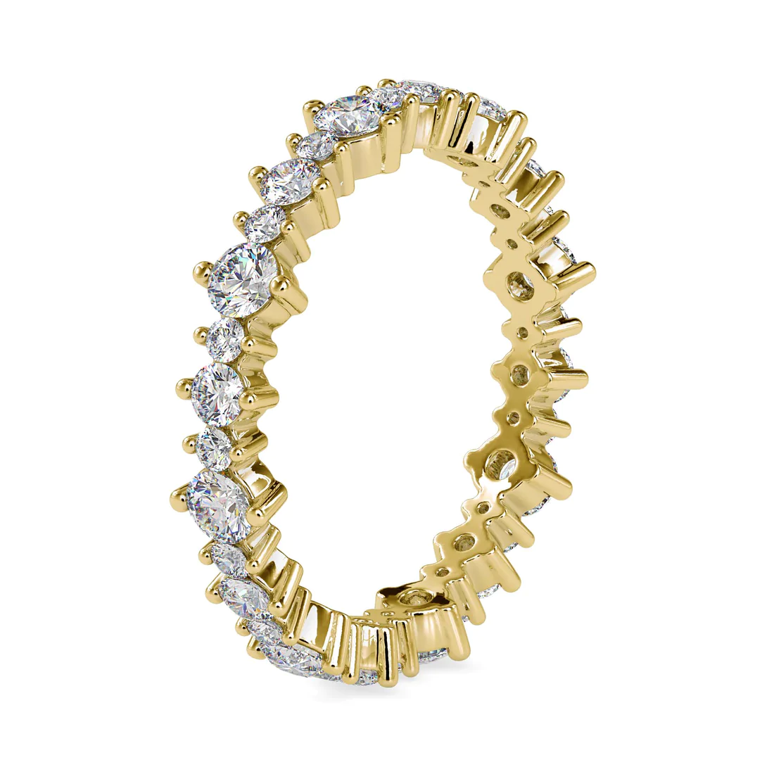 Round Brilliant Diamond Eternity Band Ring in 14K Gold | Wedding & Anniversary Ring