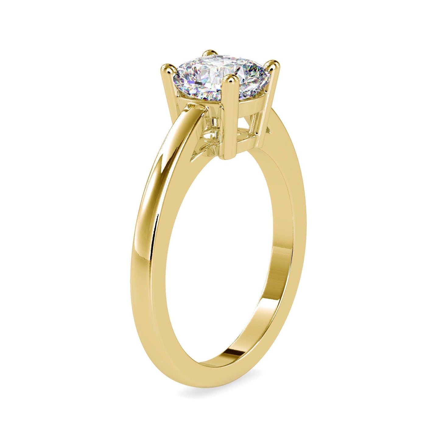Classic Round Solitaire Diamond Engagement Ring