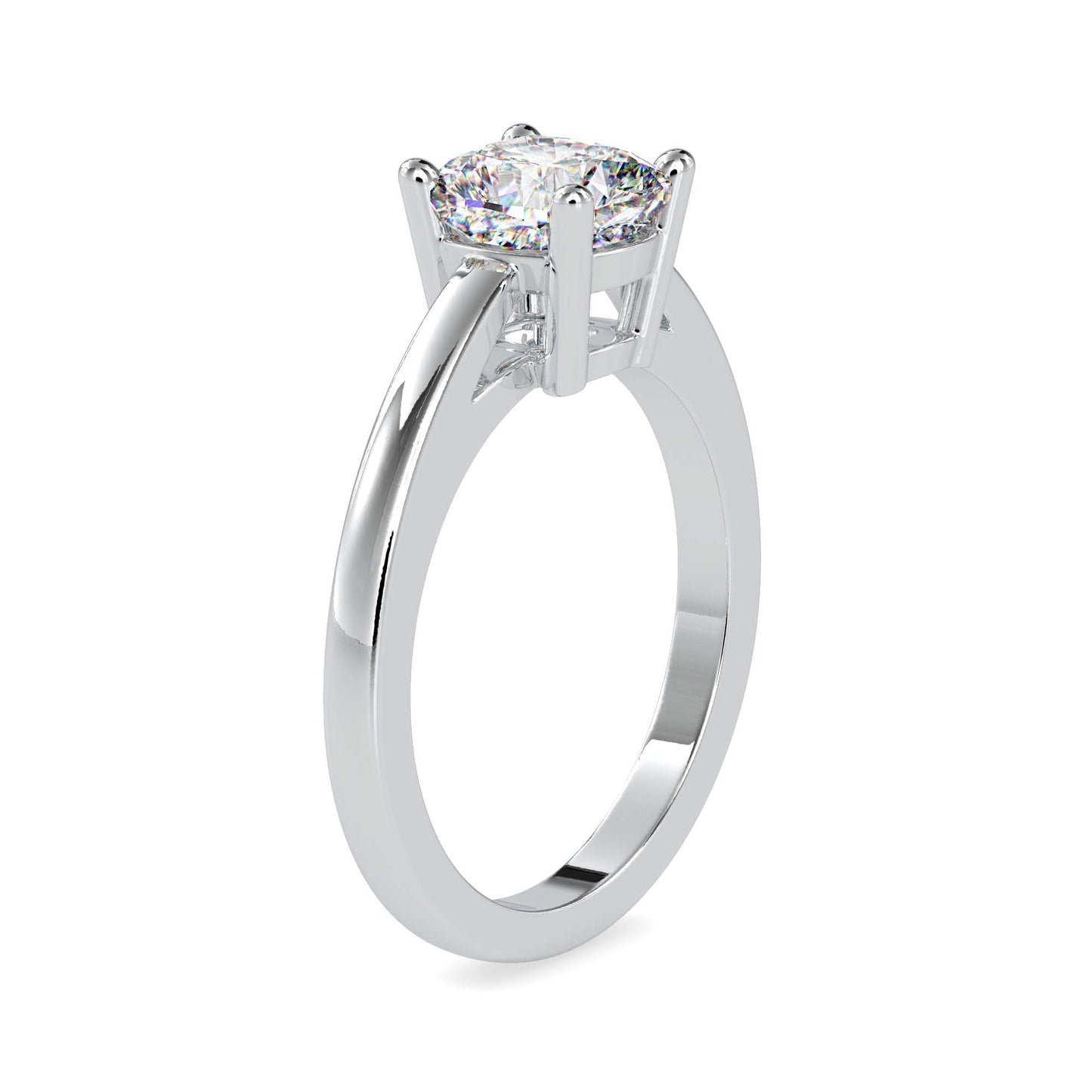 Classic Round Solitaire Diamond Engagement Ring