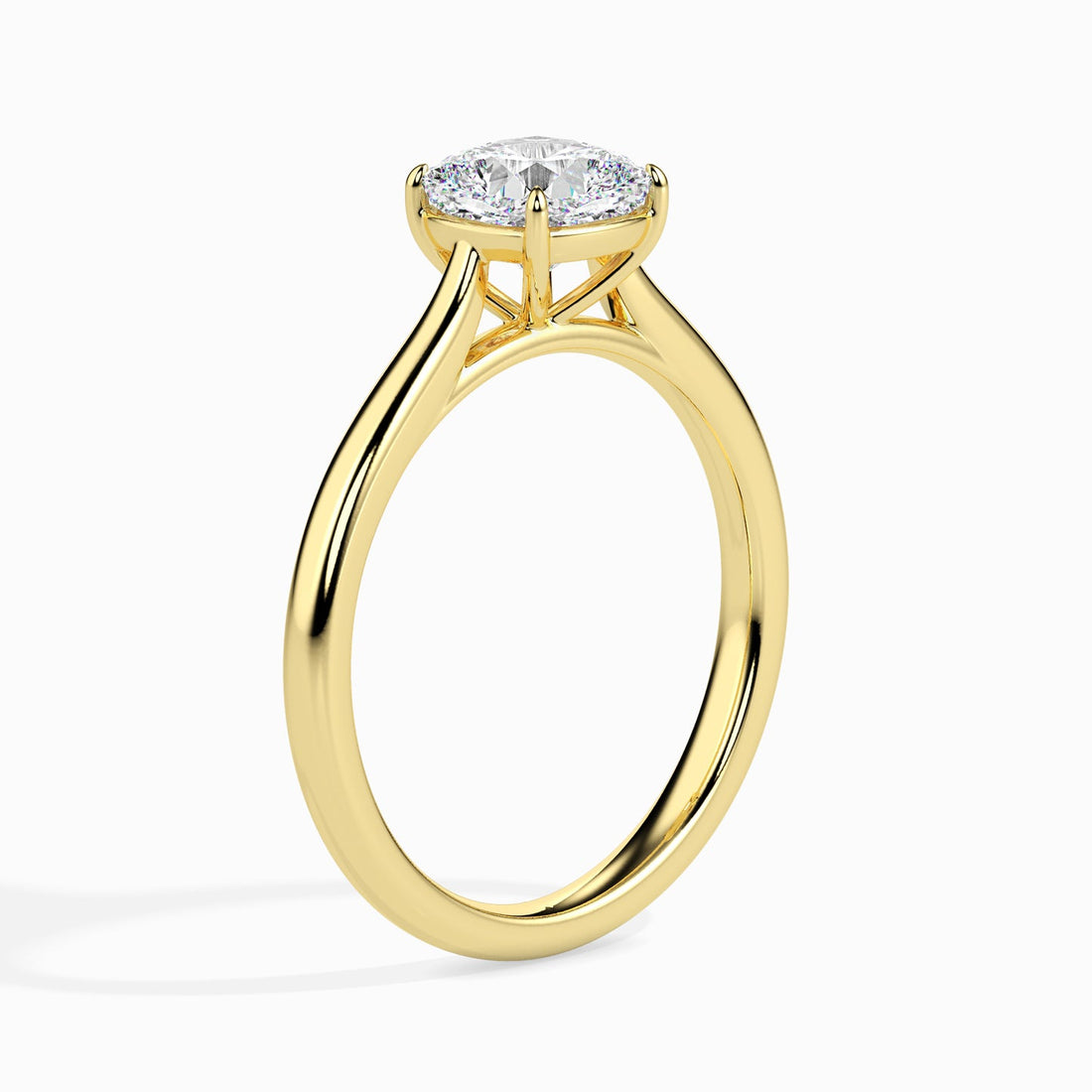 Classic Cushion-Cut Solitaire Engagement Ring