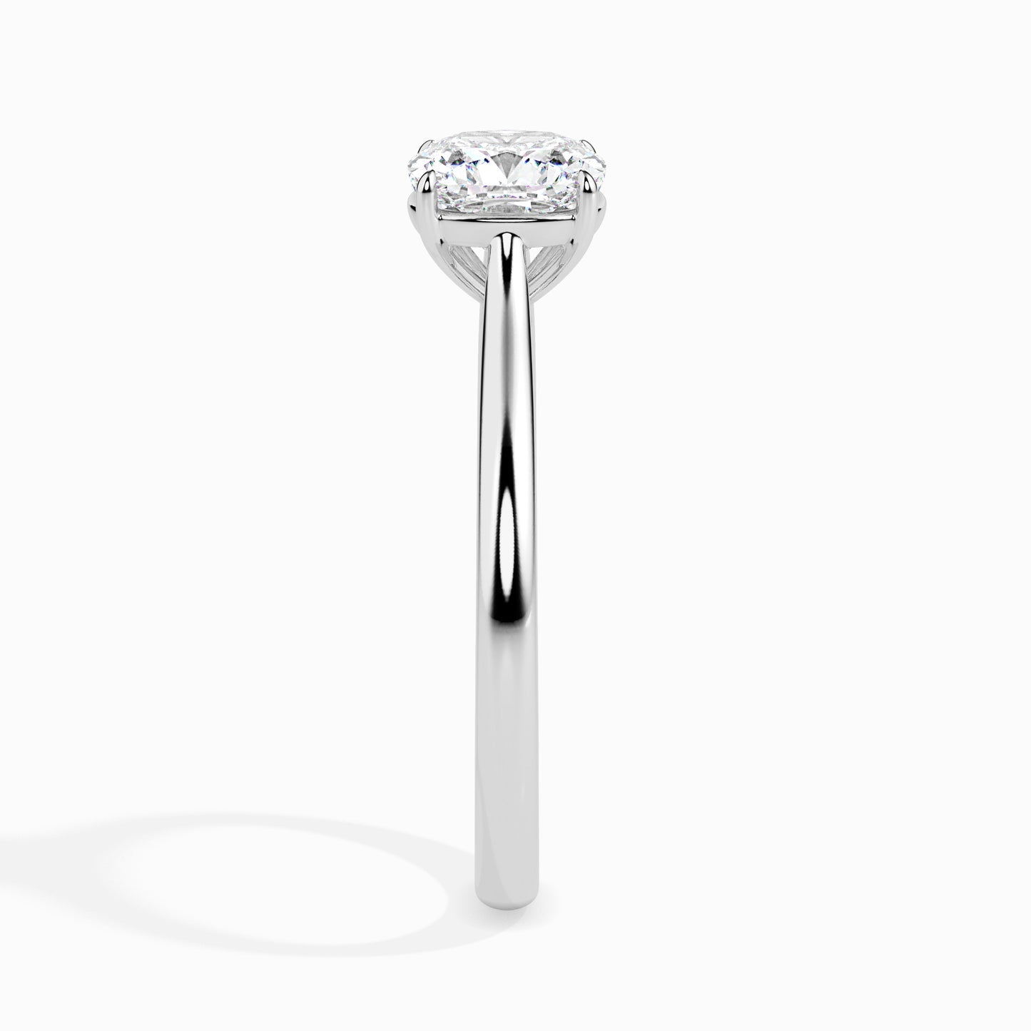 Classic Cushion-Cut Solitaire Engagement Ring