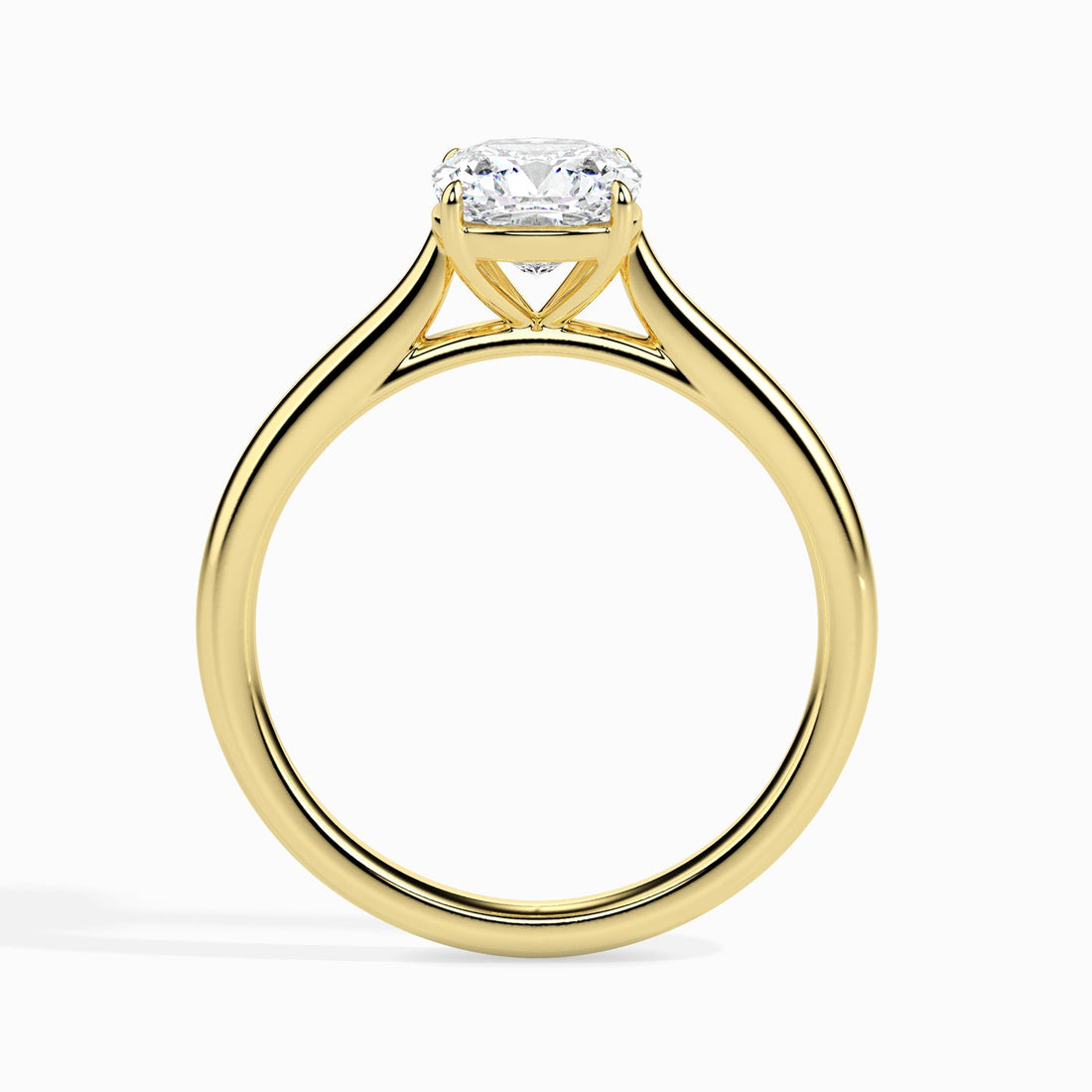 Classic Cushion-Cut Solitaire Engagement Ring