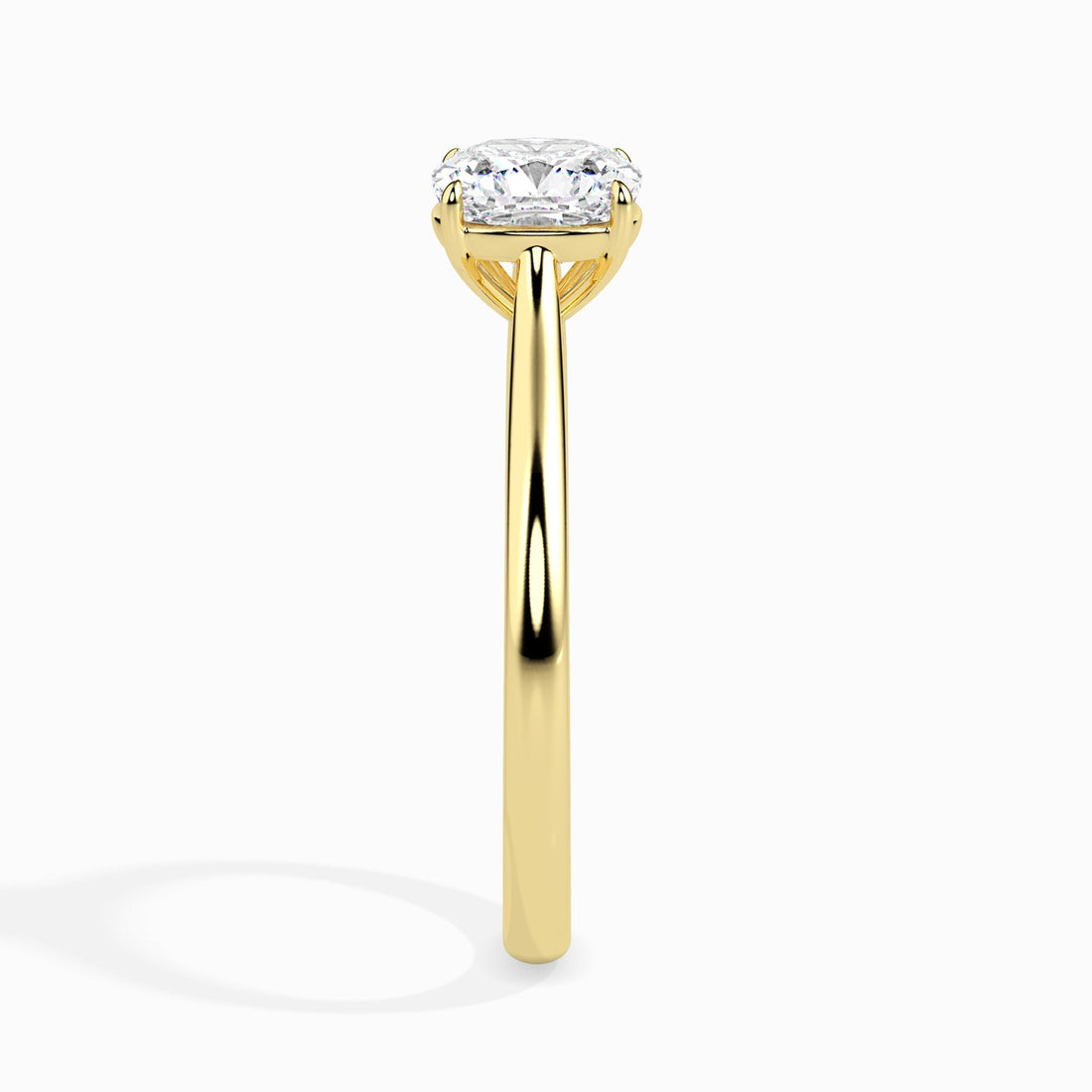 Classic Cushion-Cut Solitaire Engagement Ring