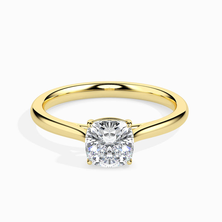 Classic Cushion-Cut Solitaire Engagement Ring