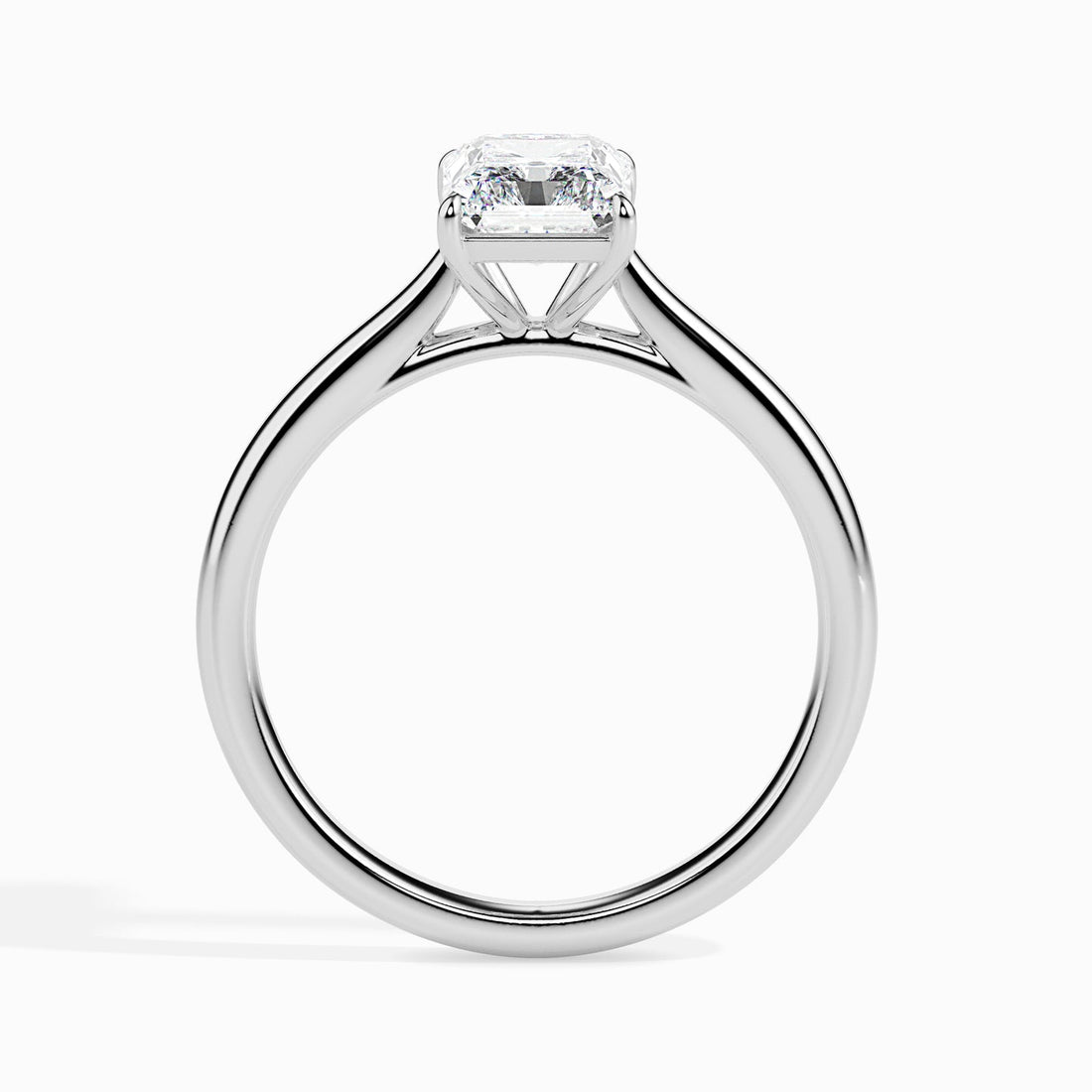 1.5ct Affordable Baguette-Cut Diamond Solitaire Ring in 14K Gold