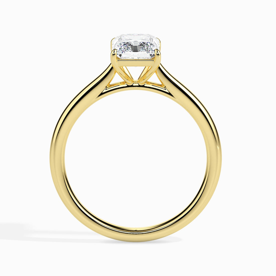 1.5ct Affordable Baguette-Cut Diamond Solitaire Ring in 14K Gold