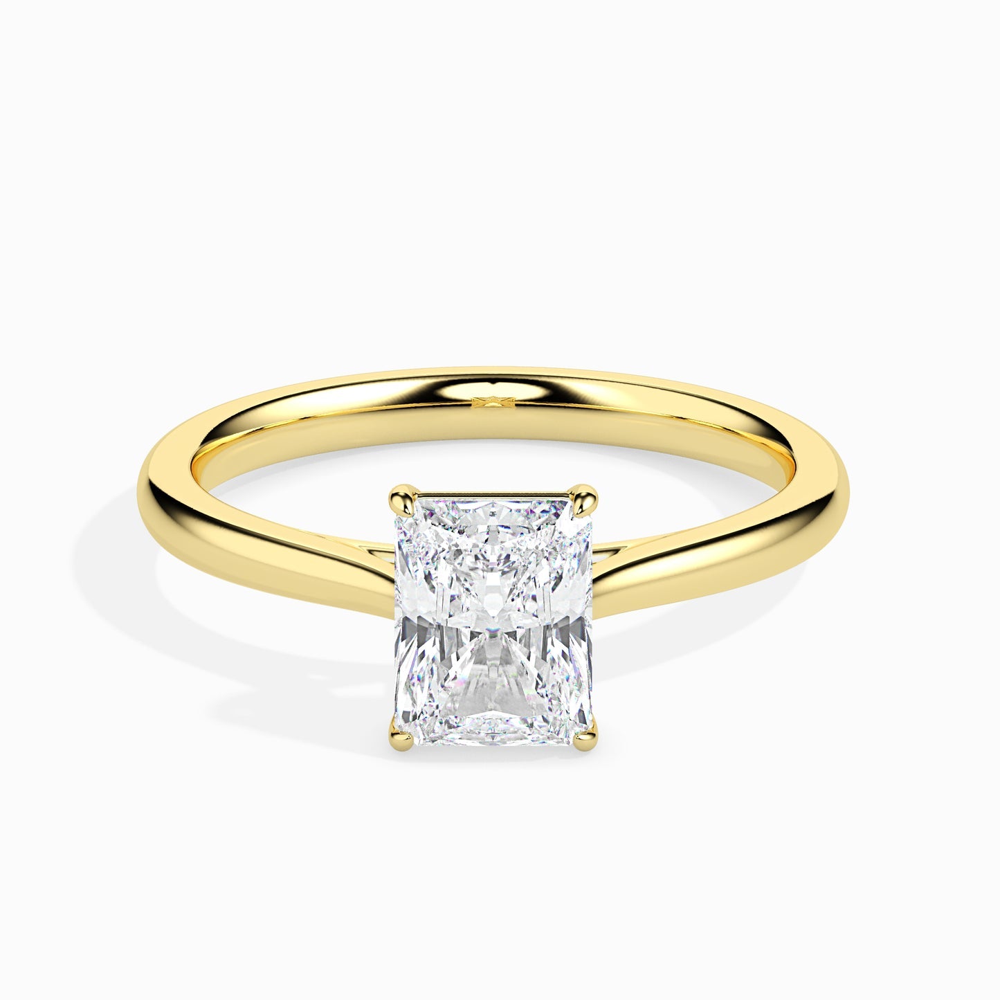 1.5ct Affordable Baguette-Cut Diamond Solitaire Ring in 14K Gold