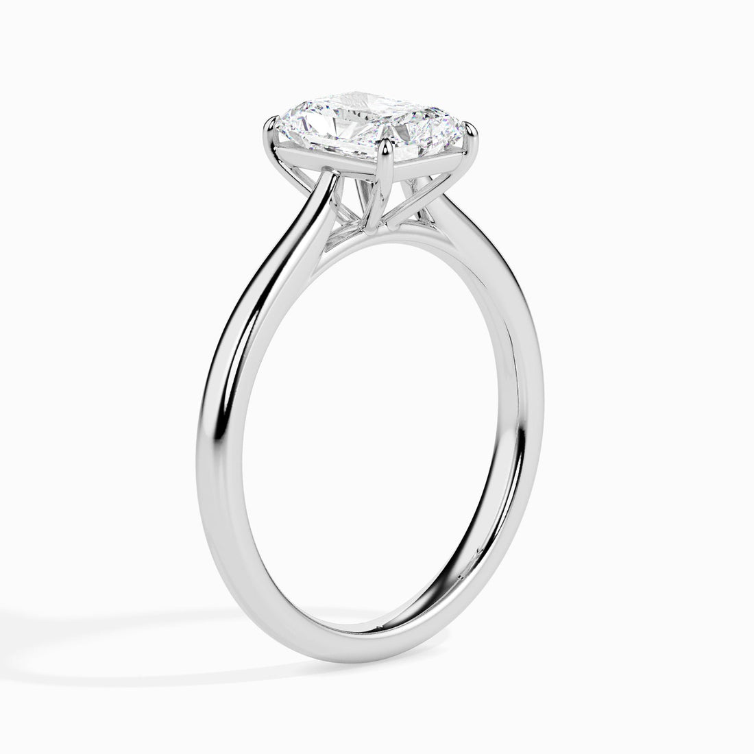 1.5ct Affordable Baguette-Cut Diamond Solitaire Ring in 14K Gold