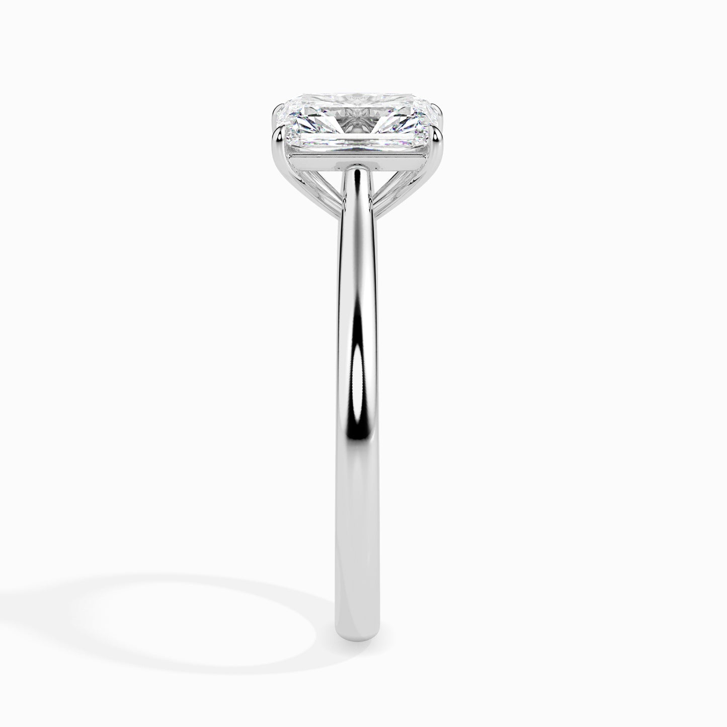1.5ct Affordable Baguette-Cut Diamond Solitaire Ring in 14K Gold