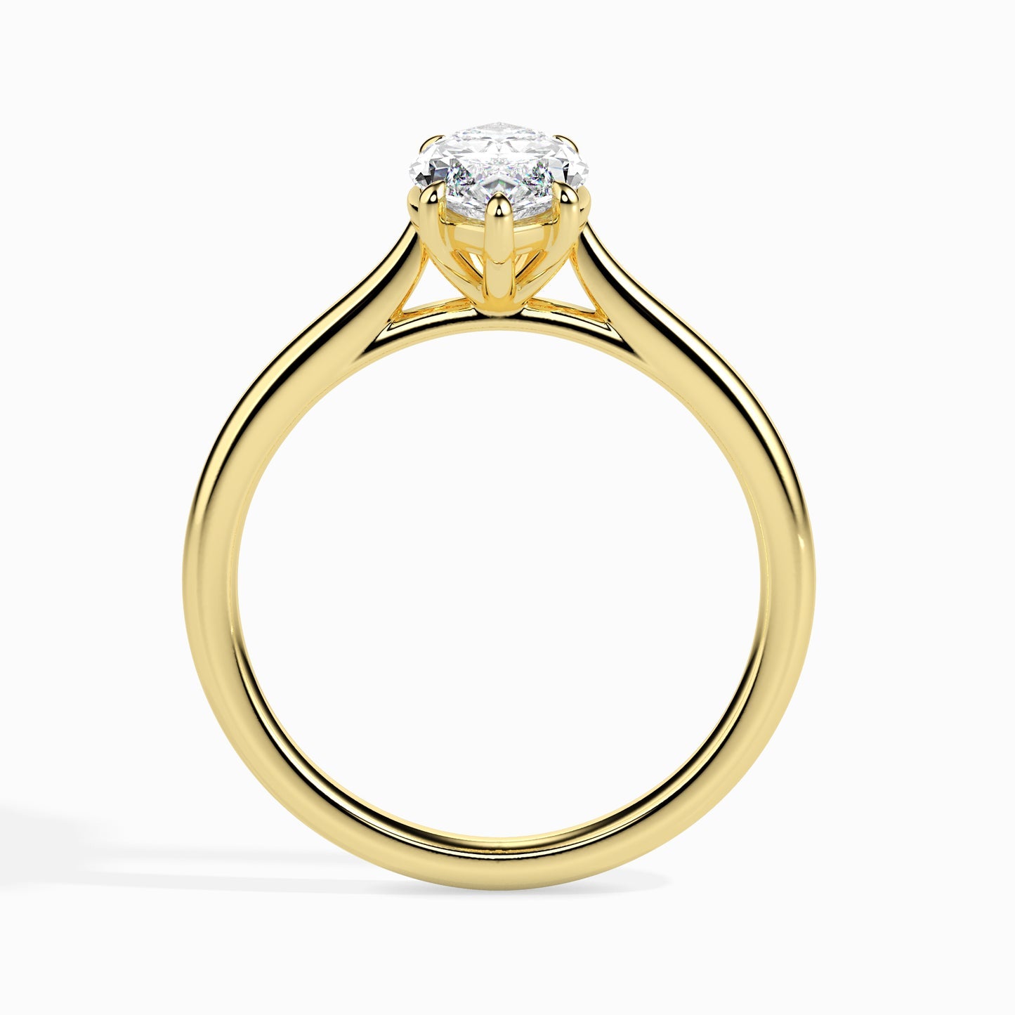 Marquise-Cut Lab-Grown Diamond Solitaire Engagement Ring