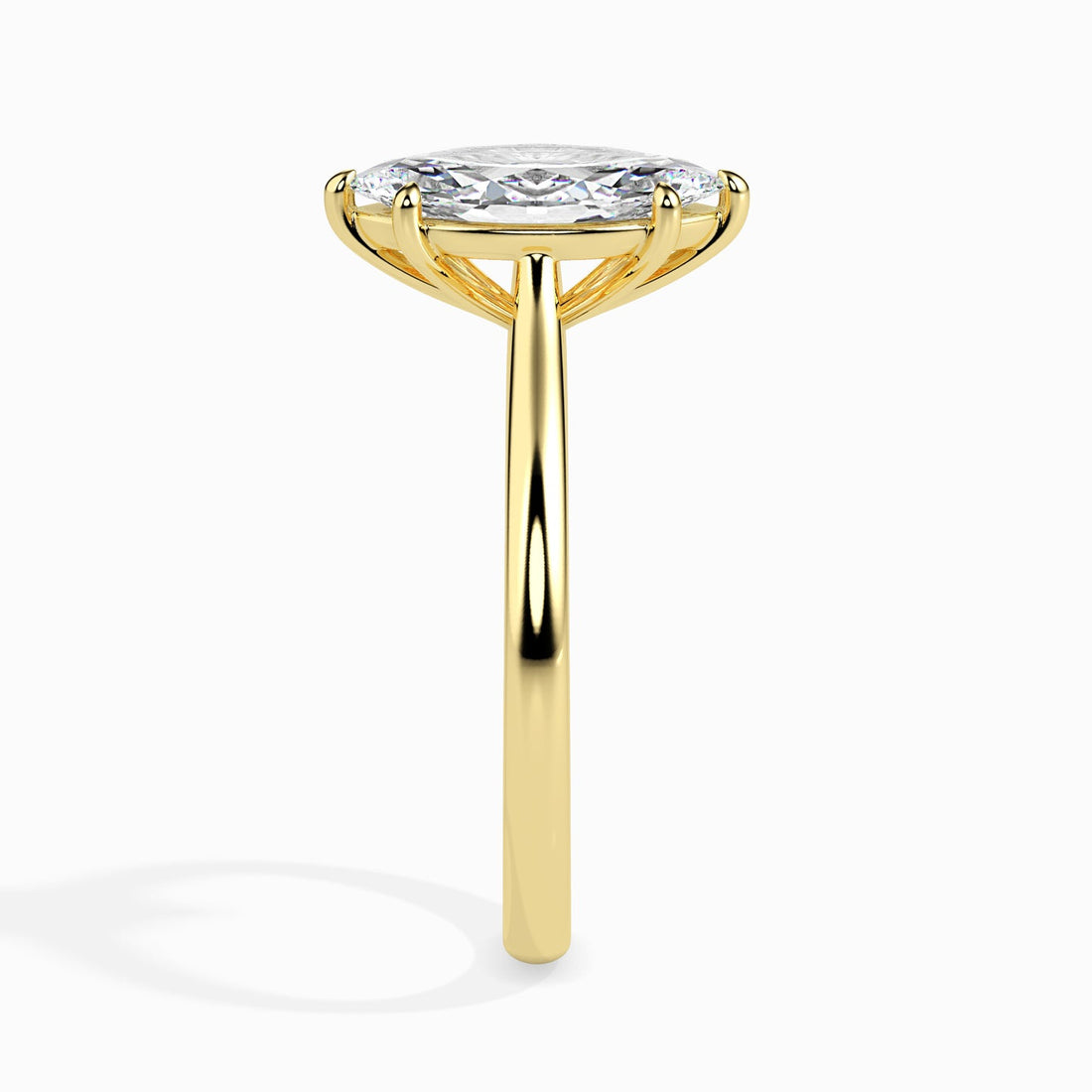 Marquise-Cut Lab-Grown Diamond Solitaire Engagement Ring