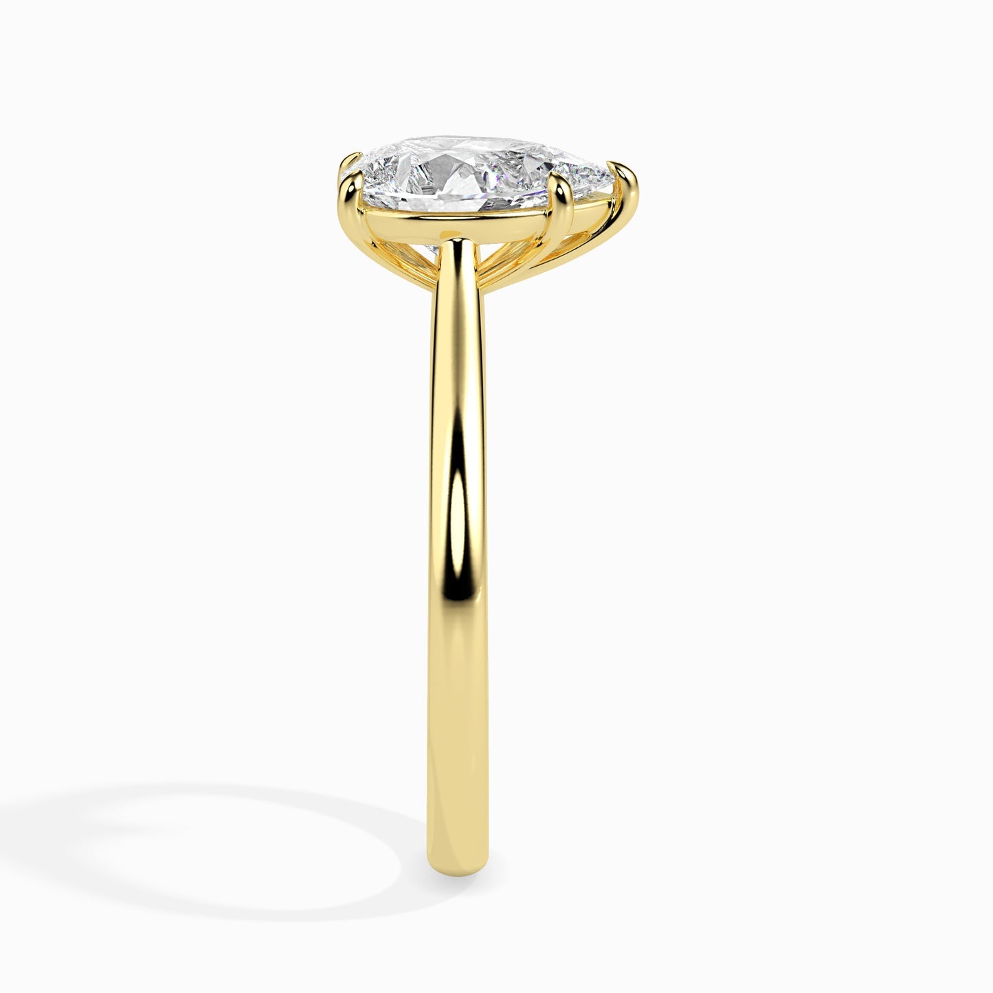 Elegant Pear Cut Lab Grown Diamond Ring for Women – Classic Solitaire Engagement Ring