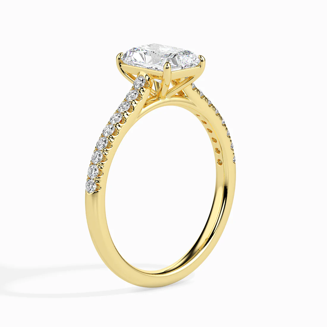 Luxury Radiant Cut Diamond Engagement Ring for Women