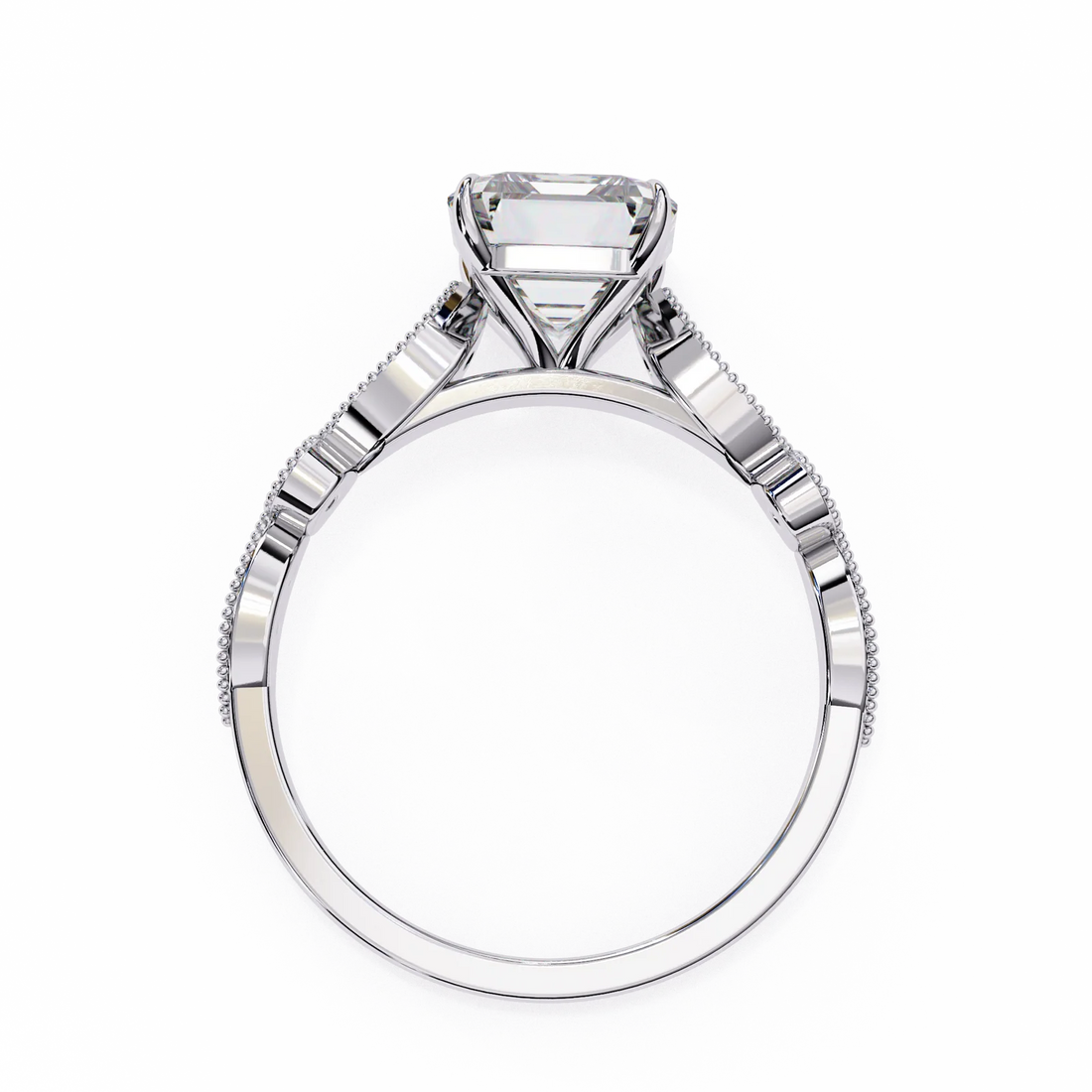 Radiant Cut Lab Grown Diamond Engagement Ring 2